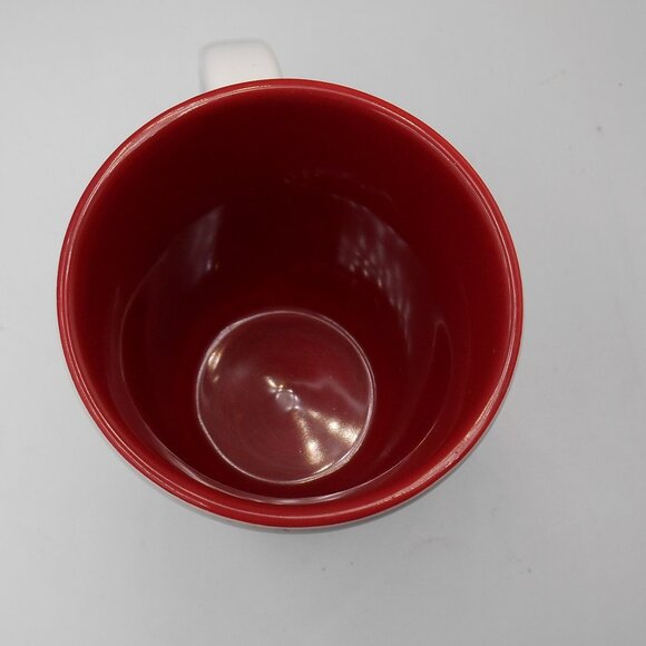 STARBUCKS COFFEE MUG CUP WHITE RED VINTAGE 2006 COLLECTIBLE 13 FL OZ - Picture 6 of 10